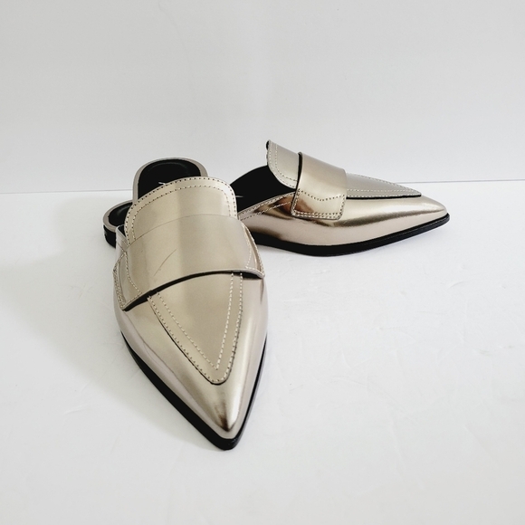 NEW AGL REI Leather Pointed Toe Mule - Picture 2 of 8